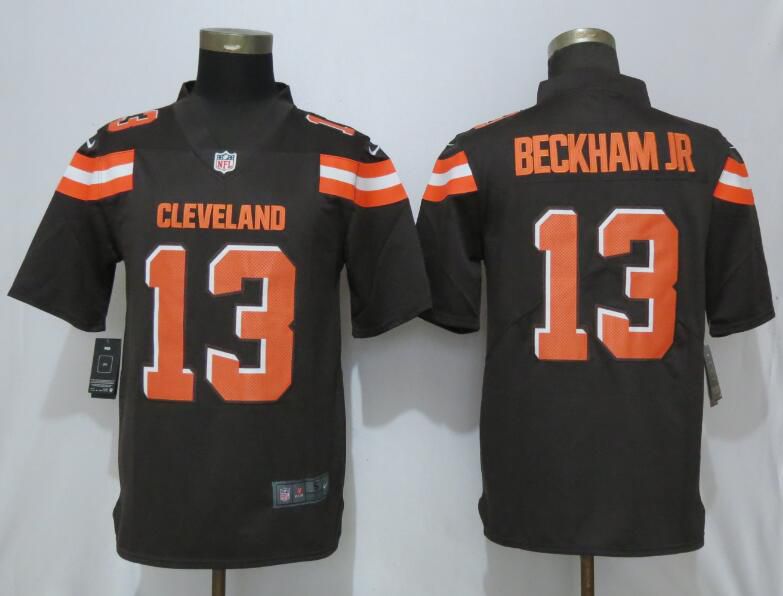 Men Cleveland Browns 13 Beckham jr Brown Nike Vapor Untouchable Limited Player NFL Jerseys